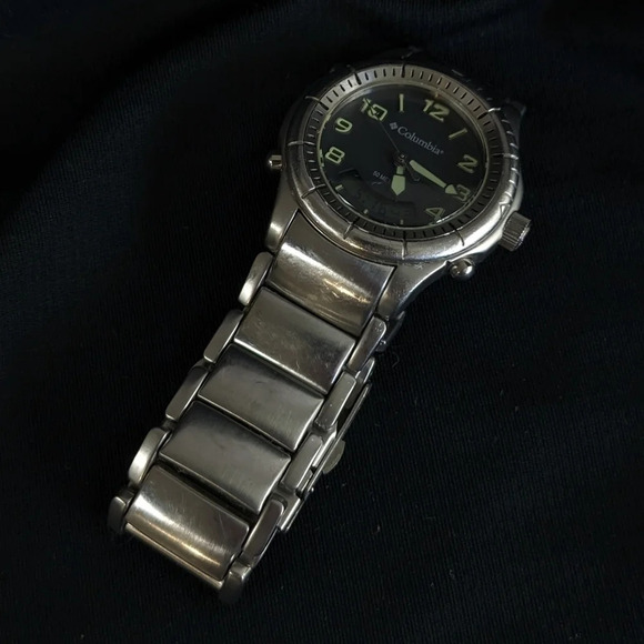 Vintage Columbia stainless steel quartz watch, analog digital, date, alarm, 50m - Picture 6 of 15